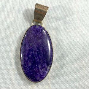 Sterling Silver and Purple Stone pendant